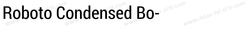 Roboto Condensed Bo字体转换